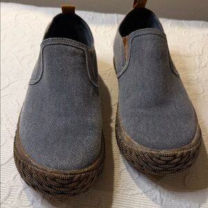 Hybrid Green Label Lively Denim Blue Slip-On Loafers. Size 13. Rubber sole.
